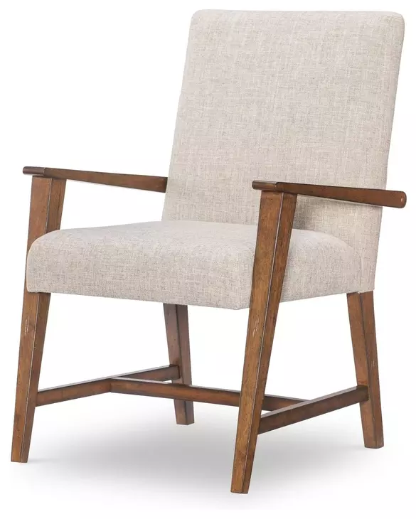 Fenmore Beige Upholstered Arm Chair Set of 2