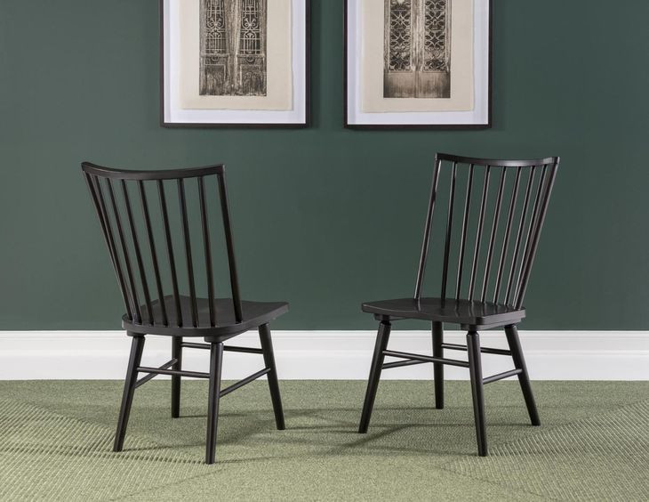 Fenmore Mocha and Distressed Cherry Side Chair Set of 2