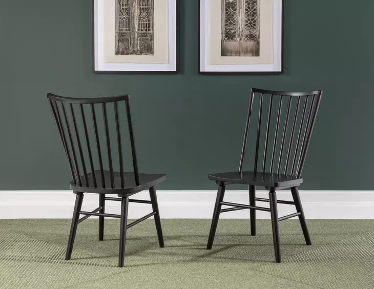Fenmore Mocha and Distressed Cherry Side Chair Set of 2