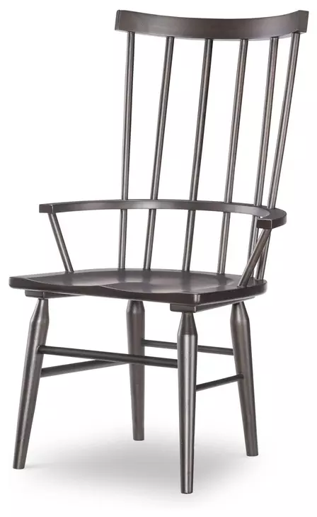 Fenmore Mocha and Distressed Cherry Spindle Arm Chair Set of 2