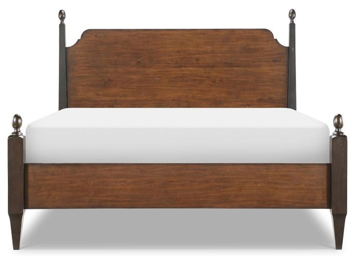 Fenmore Mocha and Distressed Cherry Queen Poster Bed