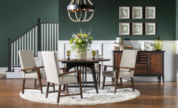 Fenmore Beige Upholstered Side Chair Set of 2