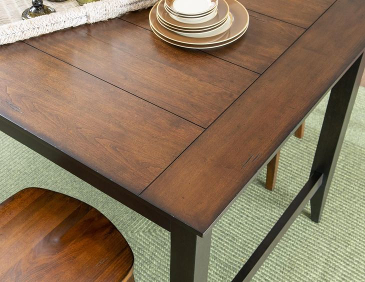 Fenmore Mocha and Distressed Cherry 72" Kitchen Island