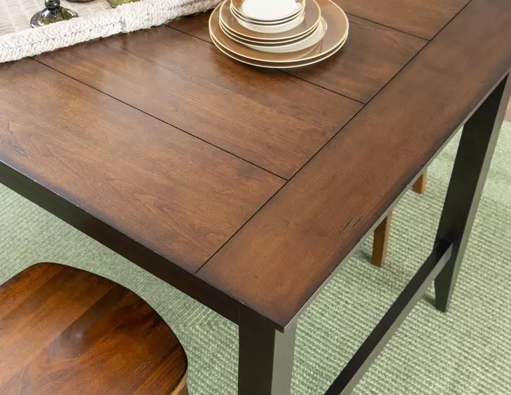 Fenmore Mocha and Distressed Cherry 72" Kitchen Island