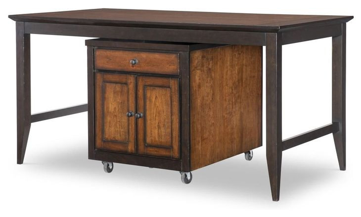 Fenmore Mocha and Distressed Cherry 72" Kitchen Island