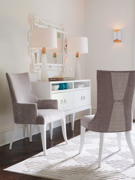 Geneva Avondale Alabaster Beige Upholstered Side Chair