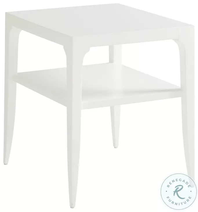 Avondale White Alabaster Carrington End Table