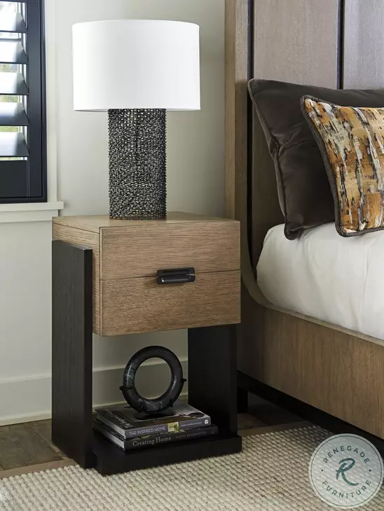 Zanzibar Senegal And Deep Espresso Chatham Night Table