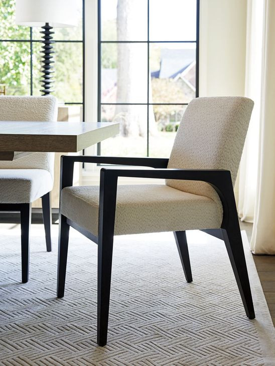 Latham Zanzibar Beige Upholstered Arm Chair