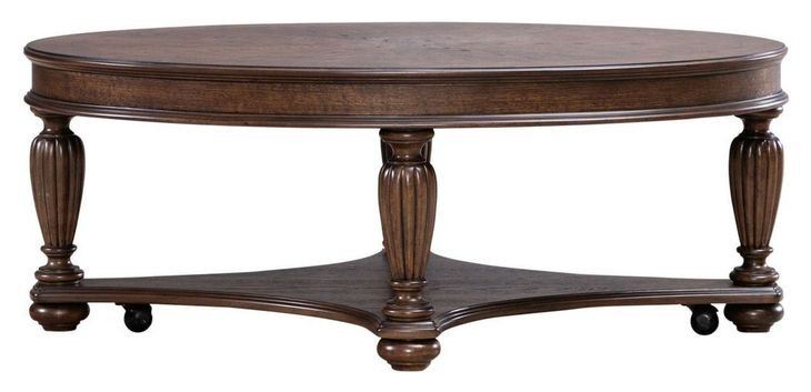 Allington Satin Sienna Oval Cocktail Table