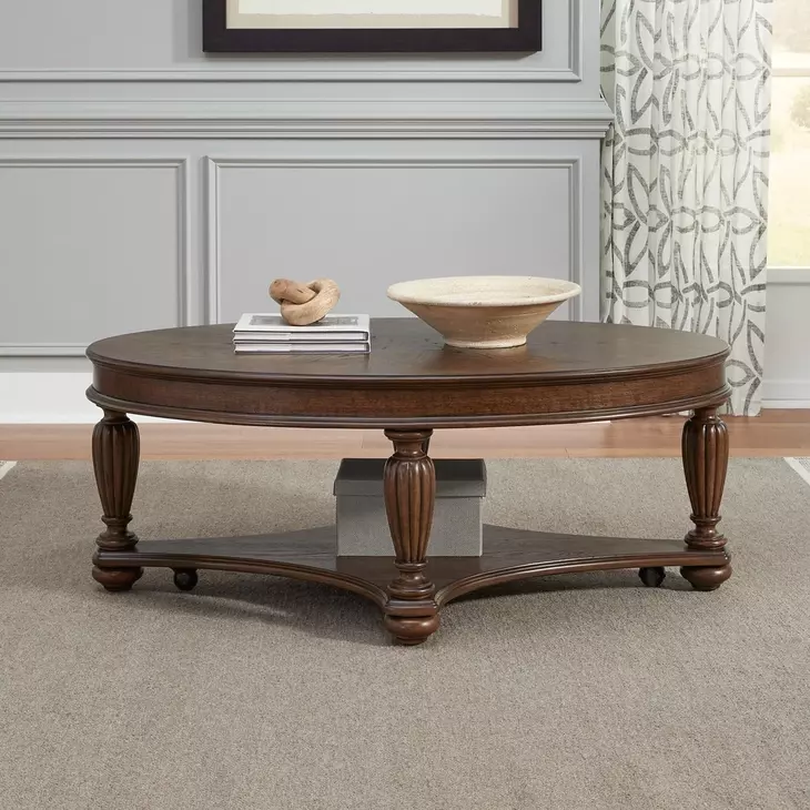 Allington Satin Sienna Oval Occasional Table Set
