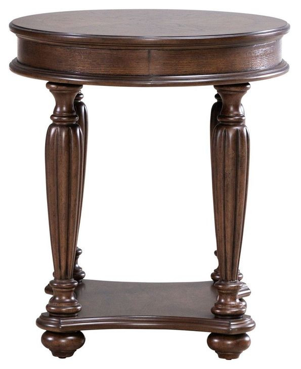 Allington Satin Sienna Oval End Table