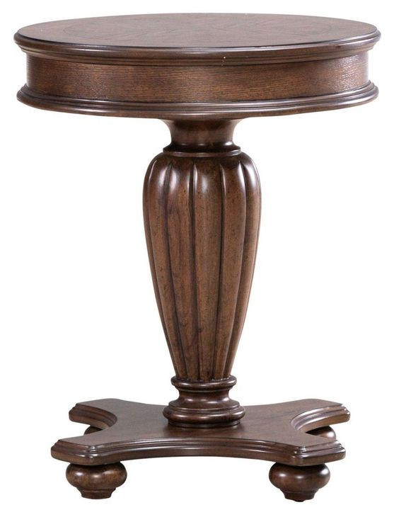 Allington Satin Sienna Round End Table