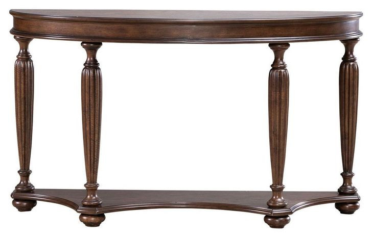 Allington Satin Sienna Demilune Sofa Table