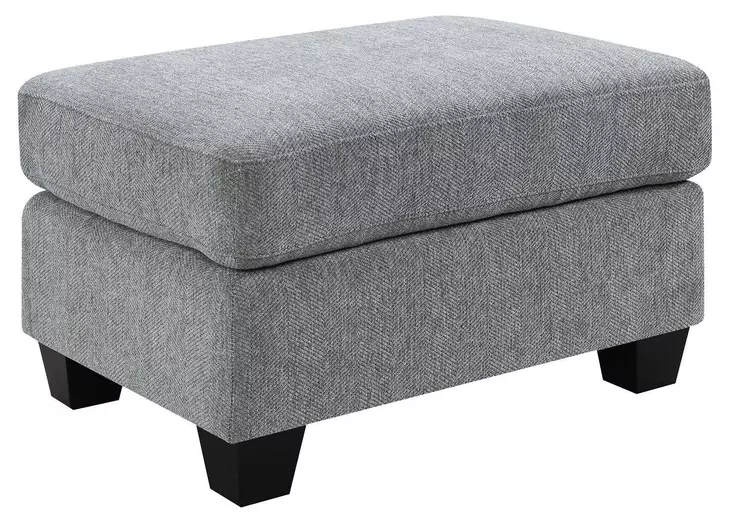 Baldwin Dalton Graphite Upholstered Rectangular Ottoman