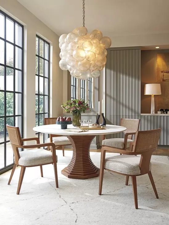Serrano La Costa Beige Upholstered Arm Chair