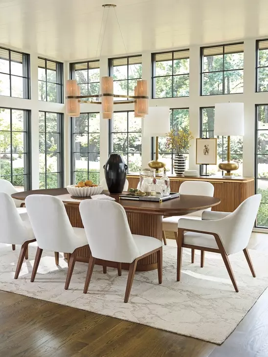 Seacove La Costa White Upholstered Dining Side Chair