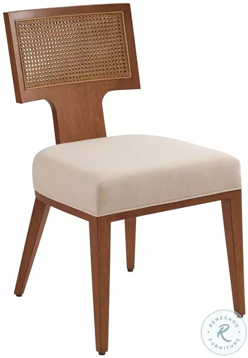 La Costa Linen weave Serrano Woven Side Chair