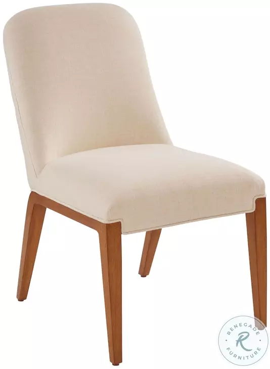La Costa Linen weave Seacove Upholstered Side Chair