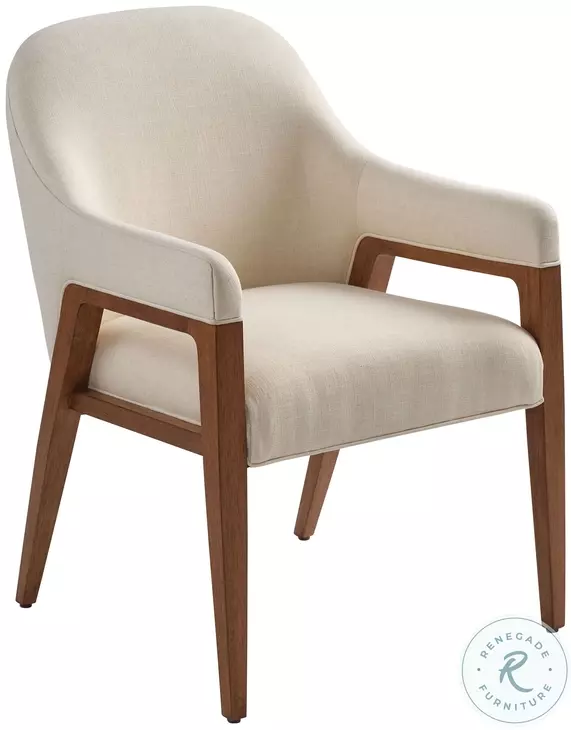 La Costa Linen weave Seacove Upholstered Arm Chair