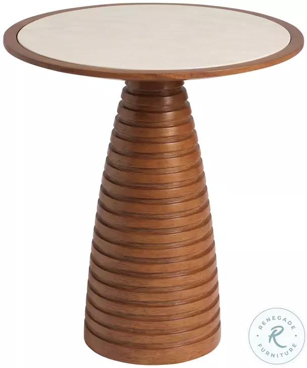 La Costa veneered Anticato  And Sierra Tan Ortega Accent Table