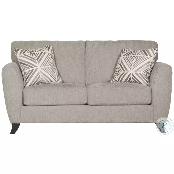 Alyssa Pebble And Slate 68" Loveseat