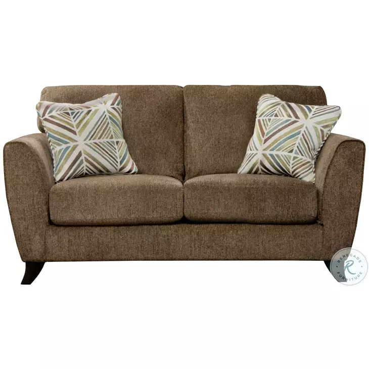 Alyssa Latte And Spring 68" Loveseat