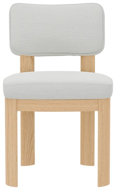 Gabrielle Light Oak Upholstered Side Chair Set of 2