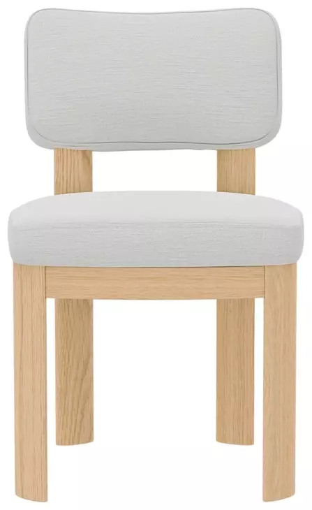 Gabrielle Light Oak Upholstered Side Chair Set of 2