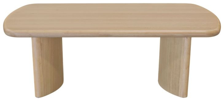Gabrielle Light Oak Rectangular Coffee Table