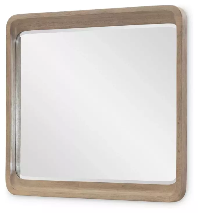Melrose Desert Oak Rectangular Dresser Mirror