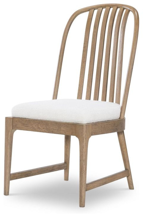 Melrose Cloud White Upholstered Side Chair Set of 2