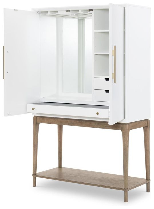 Melrose Cloud White and Desert Oak 74" Rectangular Dining Room Set