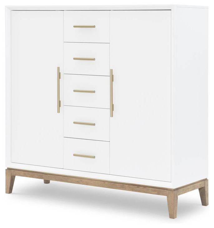 Melrose Cloud White and Desert Oak 2 Door Chest
