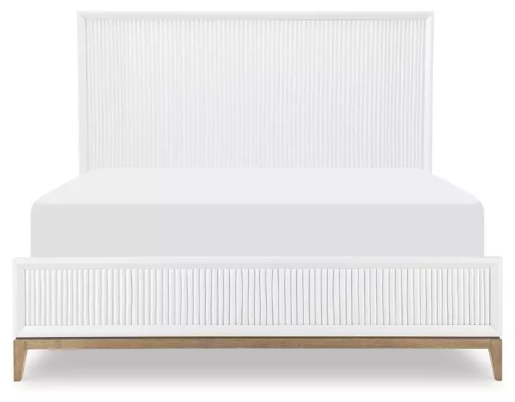Melrose Cloud White Queen Panel Bed