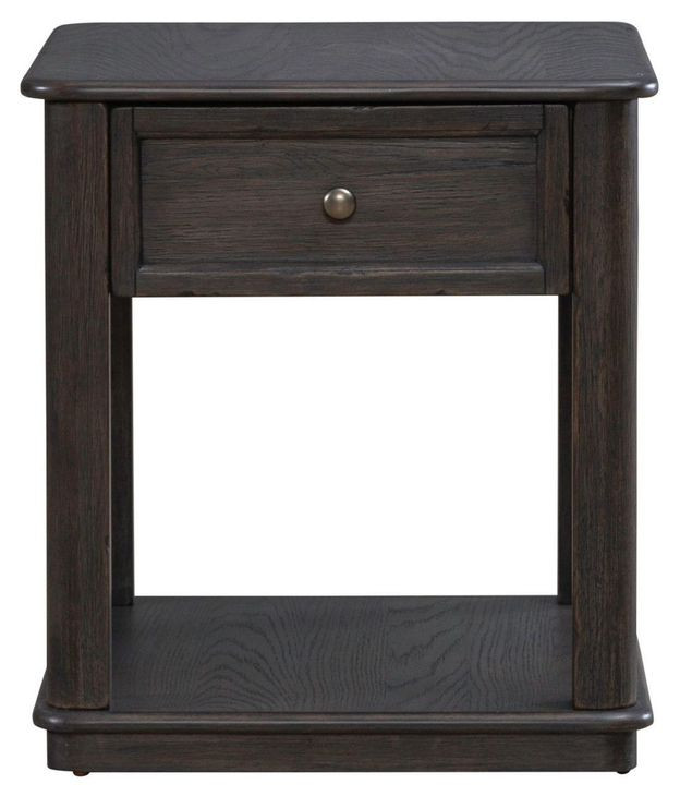 Wallace Aged Oak Rectangular End Table