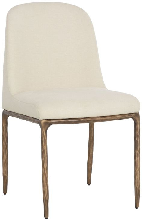 Leandro Zenith Alabaster Performance Fabric Dining Chair Set of 2
