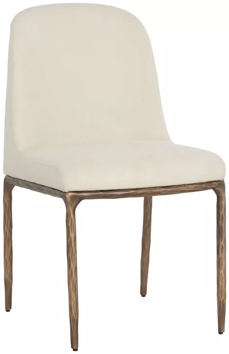 Leandro Zenith Alabaster Performance Fabric Dining Chair Set of 2