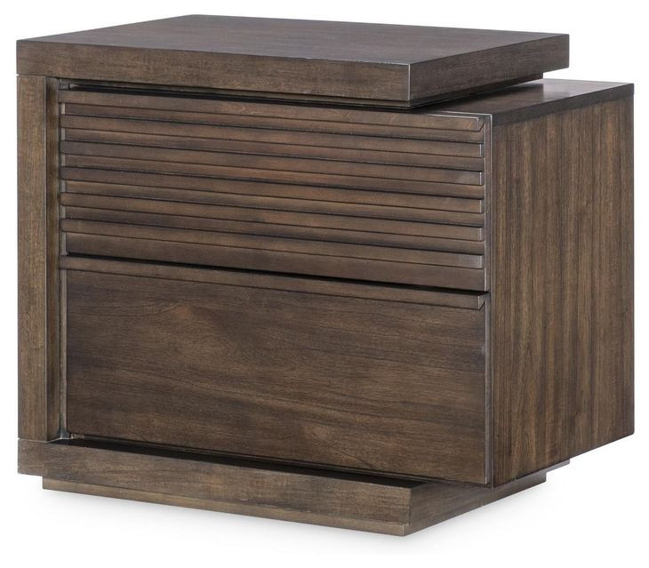 Architect Onyx 2 Drawer Nightstand with USB Charging and LED