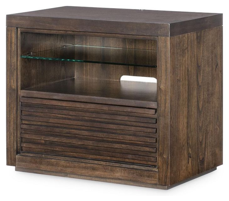 Architect Onyx 1 Drawer Nightstand with USB Charging and LED