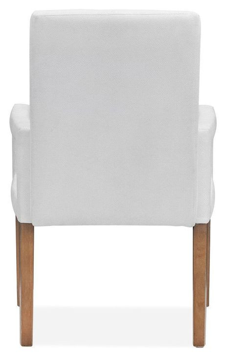 Fernholt White Upholstered Arm Chair Set of 2