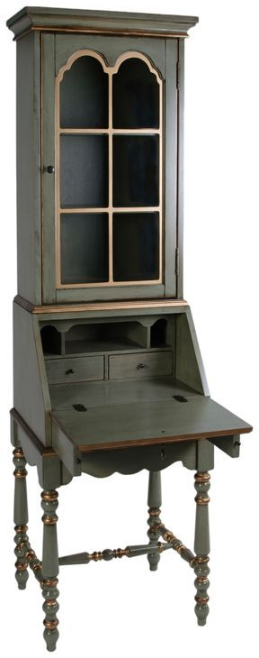 Newlark Royal Pastel Green 20" Rectangular Secretary