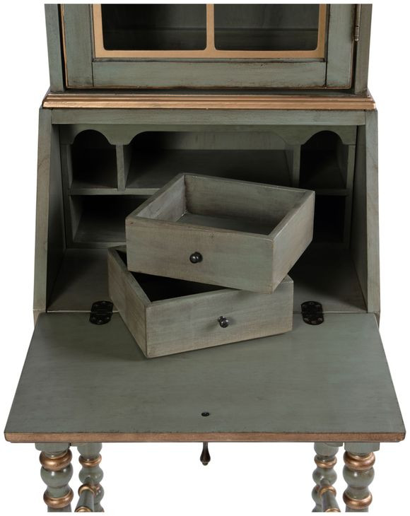 Newlark Royal Pastel Green 20" Rectangular Secretary