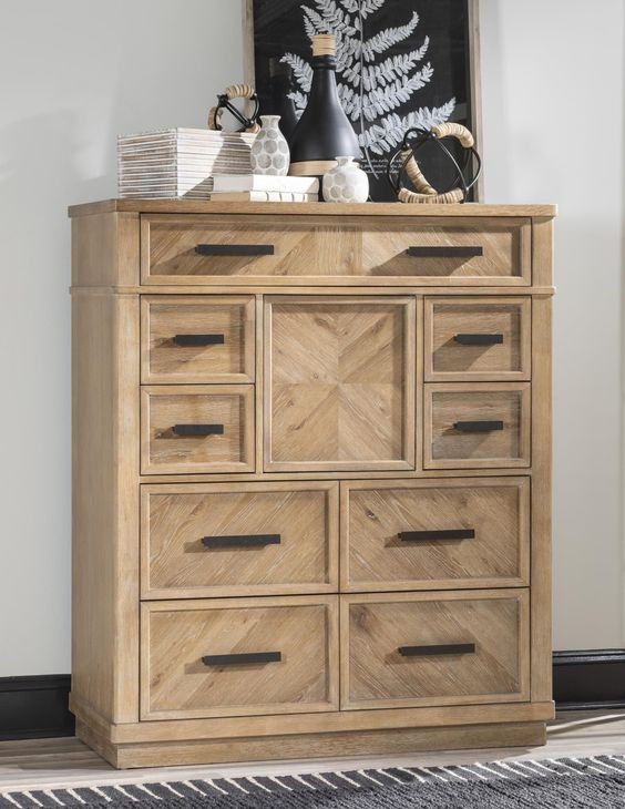 Torrance Aged Driftwood 9 Drawer Chest