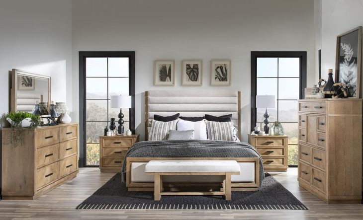 Torrance Aged Driftwood Rectangular Dresser Mirror