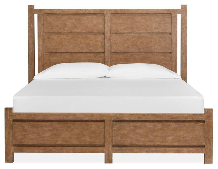 Plum Creek Sierra Brown California King Panel Bed