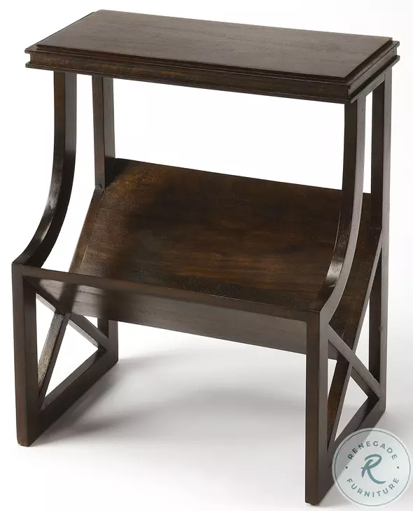 Pascal Dark Brown Book Table