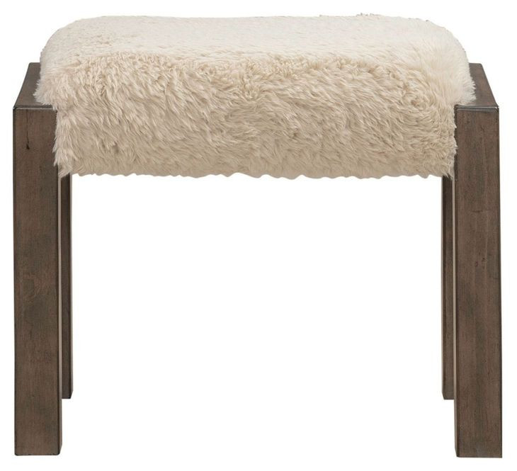 Broadmore Beige Upholstered Console Stool