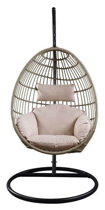 Vasant Cream Upholstered Outdoor Hanging Chair
