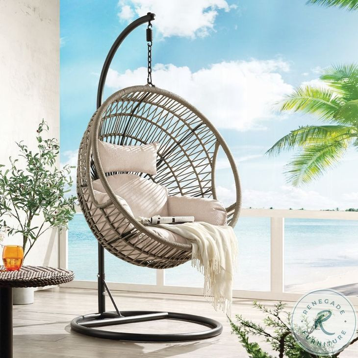 Vasant Fabric and Rope Hanging Chair